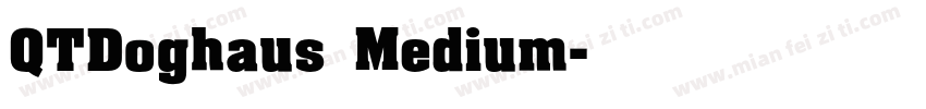 QTDoghaus Medium字体转换